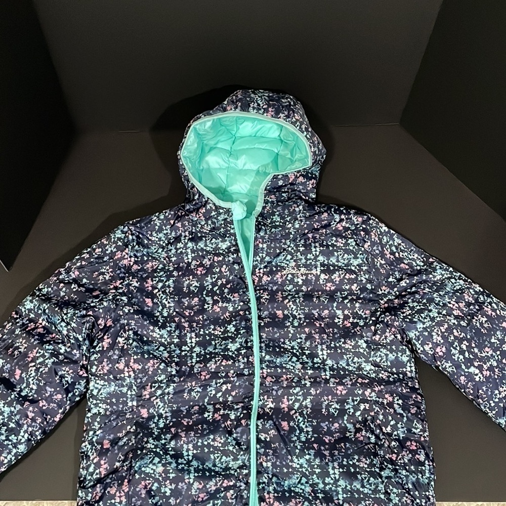 EDDIE BAUER reversible puffer jacket in girls US size large - Picture 9 of 13